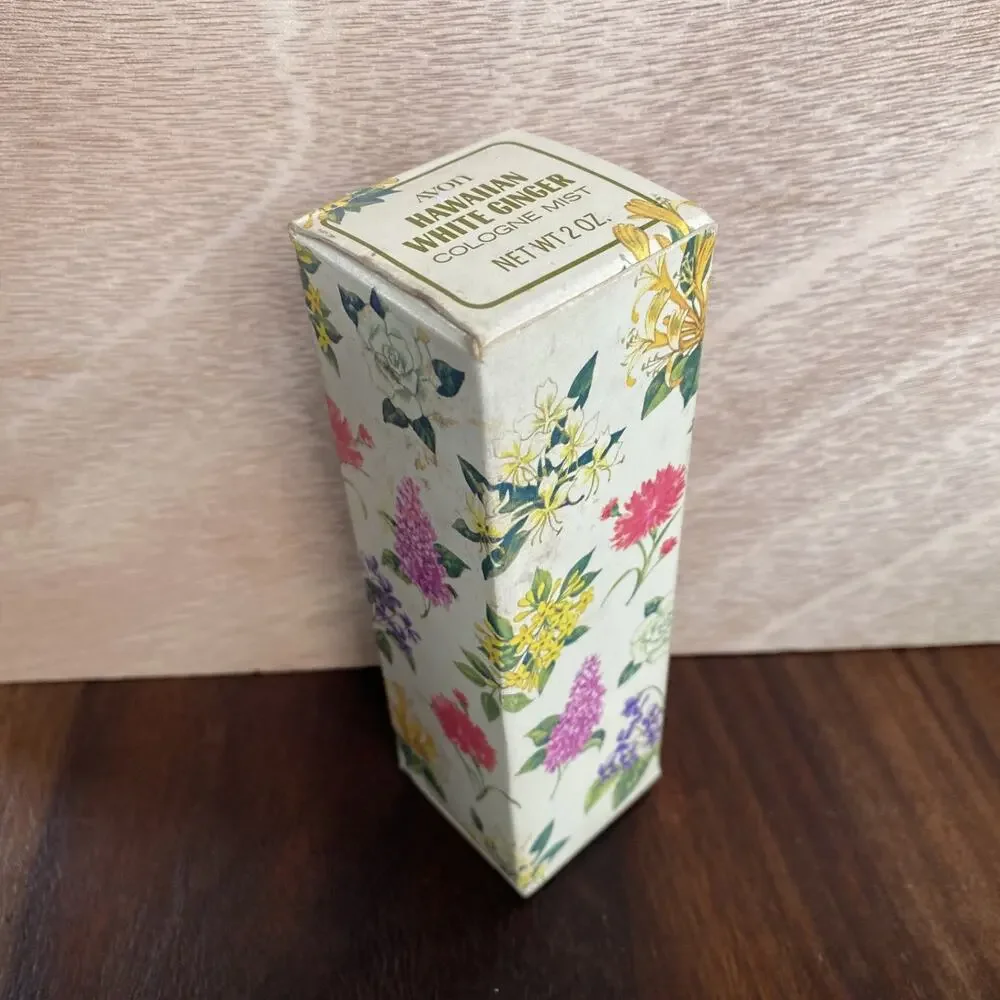 Vintage Avon Hawaiian White Ginger Cologne Mist 2 oz